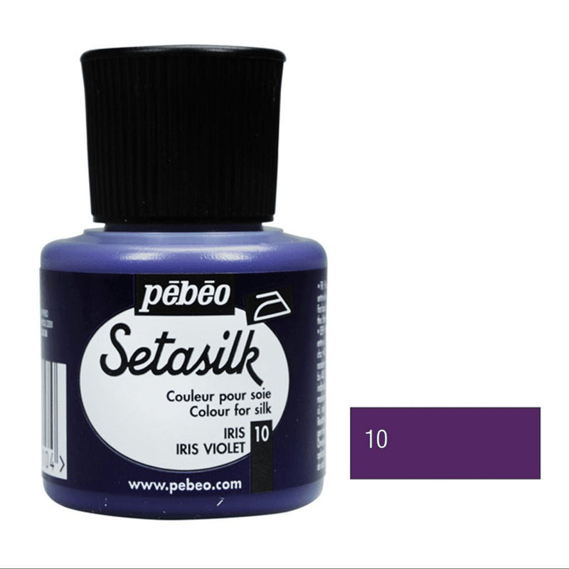 Pebeo Setasilk 45 ML Iris Violet (10) | Reliance Fine Art |Glass & Silk ColoursPebeo Setasilk Silk Colours