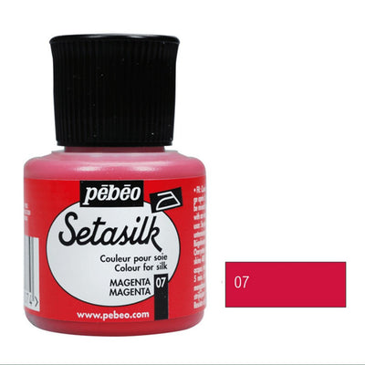 Pebeo Setasilk 45 ML Magenta (07) | Reliance Fine Art |Glass & Silk ColoursPebeo Setasilk Silk Colours
