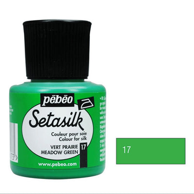 Pebeo Setasilk 45 ML Meadow Green (17) | Reliance Fine Art |Glass & Silk ColoursPebeo Setasilk Silk Colours