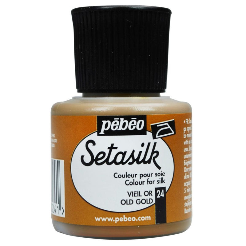 Pebeo Setasilk 45 ML Old Gold (24) | Reliance Fine Art |Glass & Silk ColoursPebeo Setasilk Silk Colours