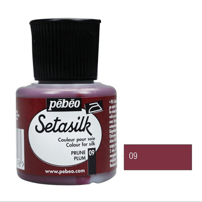 Pebeo Setasilk 45 ML Plum (09) | Reliance Fine Art |Glass & Silk ColoursPebeo Setasilk Silk Colours