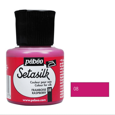 Pebeo Setasilk 45 ML Raspberry (08) | Reliance Fine Art |Glass & Silk ColoursPebeo Setasilk Silk Colours