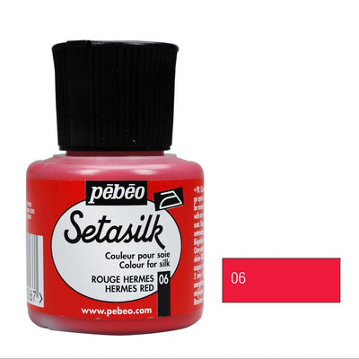 Pebeo Setasilk Silk Painting 45-Milliliter Bottle Hermes Red | Reliance Fine Art |Glass & Silk ColoursPebeo Setasilk Silk Colours