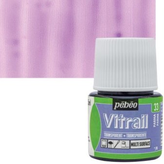 Pebeo Vitrail 45 ML Glass Colour Parme (33) | Reliance Fine Art |Glass & Silk ColoursPebeo Vitrail Glass Colours