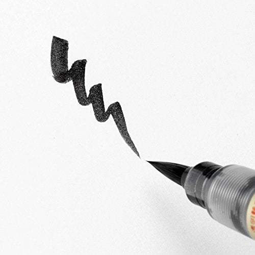 Pentel Fude Brush Pen, Medium - Black (XFL2L) | Reliance Fine Art |Calligraphy & LetteringIllustration Pens & Brush Pens