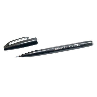 Pentel Fude Touch Brush Sign Pen, Black (SES15C-A) | Reliance Fine Art |Calligraphy & LetteringIllustration Pens & Brush Pens