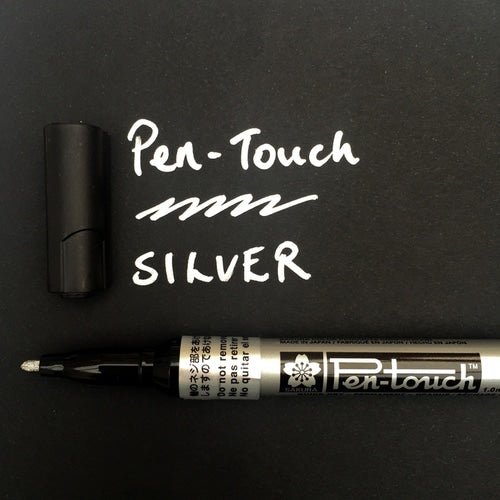Pentouch Fine Tip Marker 1.0mm (Silver) | Reliance Fine Art |MarkersPaint Markers