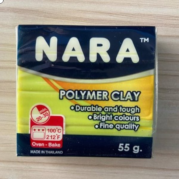 Polymer Clay Neon Yellow 52 (55 gms) | Reliance Fine Art |ClayPolymer Clay