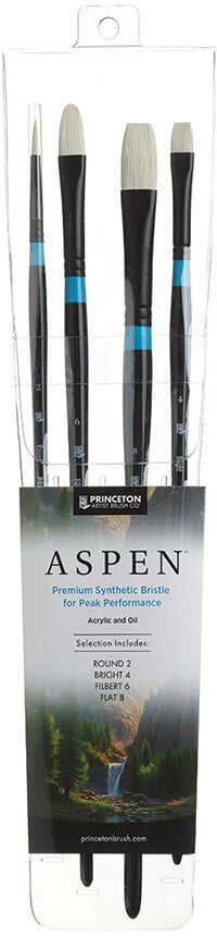 PRINCETON ASPEN LH PROFESSIONAL 4 PC SET (6500SET400) | Reliance Fine Art |Brush SetsPrinceton Aspen Brushes