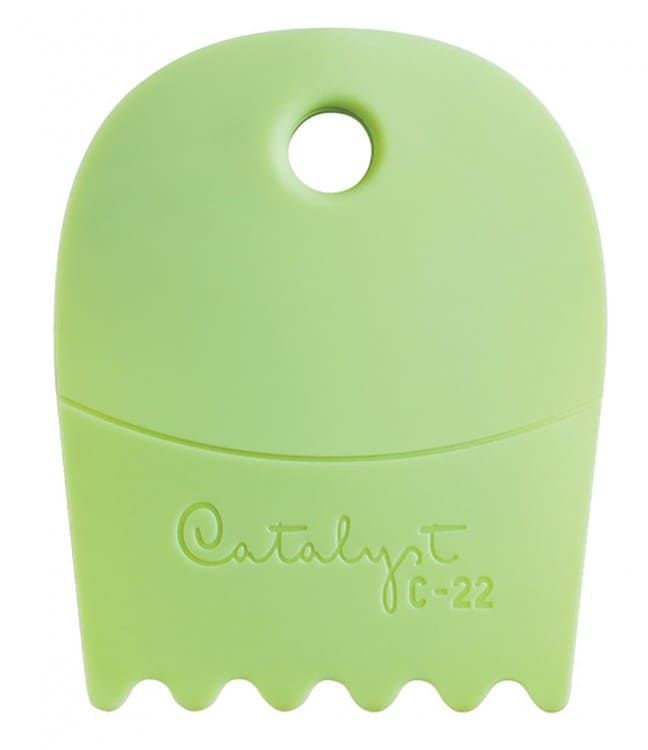 PRINCETON : CATALYST CONTOUR PAINTING TOOL : GREEN 22 (C-22) | Reliance Fine Art |Painting Knives & SpatulasPrinceton Catalyst Tools