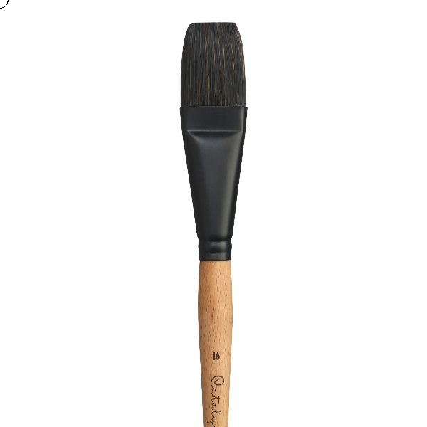 Princeton Catalyst Polytip Brush Synthetic Flat Long Handle Size 16 (P6400F16),Brush for Acr n Oil | Reliance Fine Art |Oil BrushesOil Paint BrushesPrinceton Catalyst Polytip Brushes