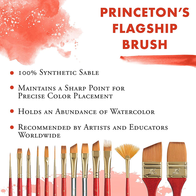 PRINCETON HERITAGE SH ANGLE SHADER BRUSH Size 3/8 Inch (4050AS-037) | Reliance Fine Art |Princeton Heritage BrushesWatercolour Brushes