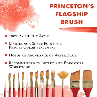 PRINCETON HERITAGE SH FAN BRUSH Size 4 (4050FN-4) | Reliance Fine Art |Princeton Heritage BrushesWatercolour Brushes