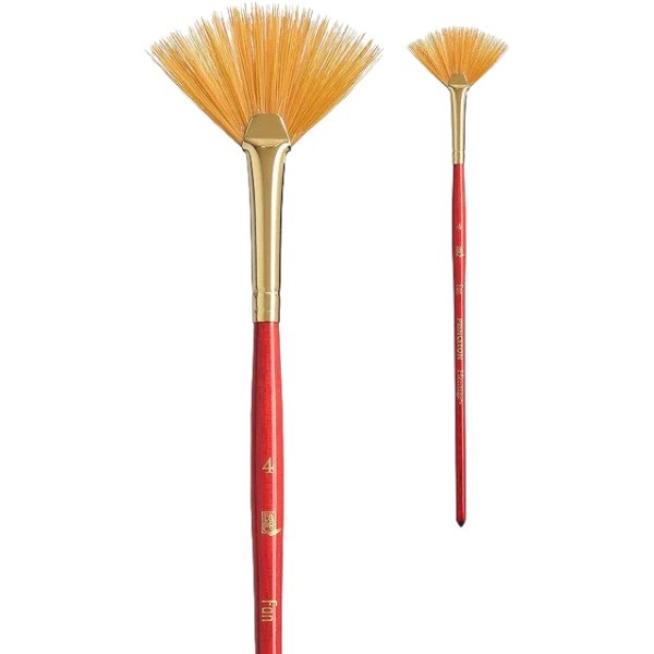 PRINCETON HERITAGE SH FAN BRUSH Size 4 (4050FN-4) | Reliance Fine Art |Princeton Heritage BrushesWatercolour Brushes