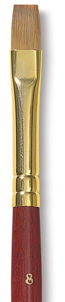 PRINCETON HERITAGE SH FLAT SHADER BRUSH Size 8 (4050FS8) | Reliance Fine Art |Princeton Heritage BrushesWatercolour Brushes