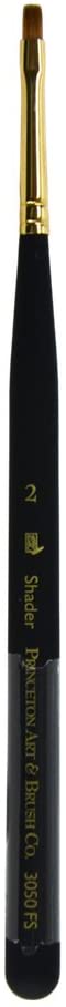 PRINCETON MINI-DETAILER SYN SABLE SH FLAT SHADER SZ 2 (P3050FS2) | Reliance Fine Art |Acrylic BrushesAcrylic Paint BrushesPrinceton Mini-Detailer Brushes