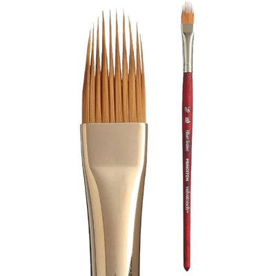 PRINCETON VELVETOUCH SH FILBERT GRAINER Size 3/8 INCH (3950FG-037) | Reliance Fine Art |Acrylic Paint BrushesPrinceton Velvetouch Brushes