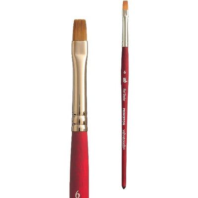 PRINCETON VELVETOUCH SH FLAT SHADER Size 6 (3950FS6) | Reliance Fine Art |Acrylic Paint BrushesPrinceton Velvetouch Brushes