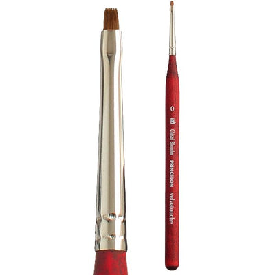 PRINCETON VELVETOUCH SH MINI CHISEL BLENDER Size 0 (3950MCB-0) | Reliance Fine Art |Acrylic Paint BrushesPrinceton Velvetouch Brushes