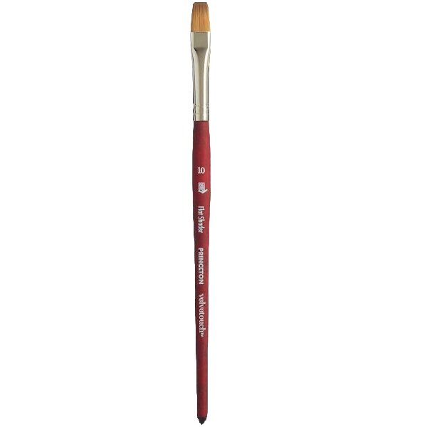 Princeton Velvetouch Synthetic Flat Shader Size 10 (P3950FS10) | Reliance Fine Art |Acrylic Paint BrushesPrinceton Velvetouch Brushes