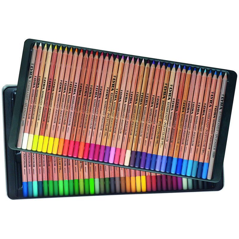 Rembrandt Artists Polycolor Pencils Set of 72 in Metal Box (L2001720) | Reliance Fine Art |Sketching Pencils Sets