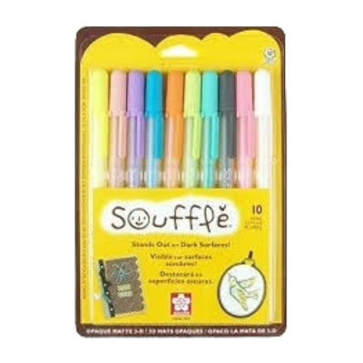 SAKURA GellyRoll Souffle Color Pens Set of 10 Pcs | Reliance Fine Art |Illustration Pens & Brush Pens