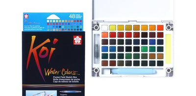 Sakura Koi Water Colour Cakes 48 Shades | Reliance Fine Art |Paint SetsWatercolor Paint Sets