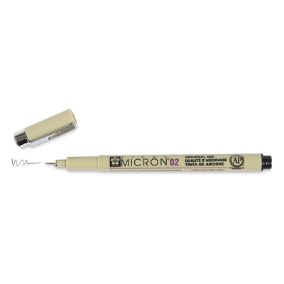 Sakura Pigma Micron Pen Black Single 0.2 | Reliance Fine Art |Technical Pens & Pencils