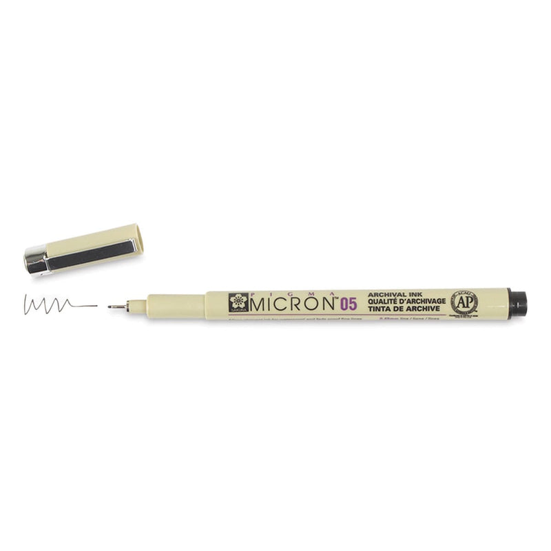 Sakura Pigma Micron Pen Black Single 0.5 | Reliance Fine Art |Technical Pens & Pencils