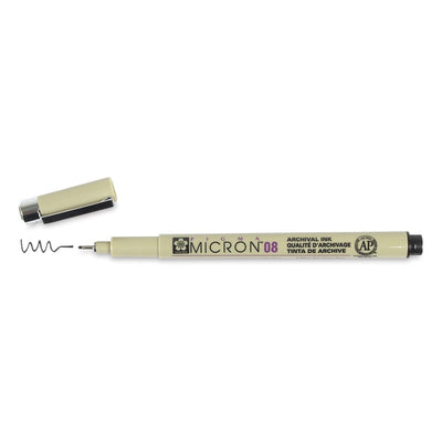 Sakura Pigma Micron Pen Black Single 0.8 | Reliance Fine Art |Technical Pens & Pencils
