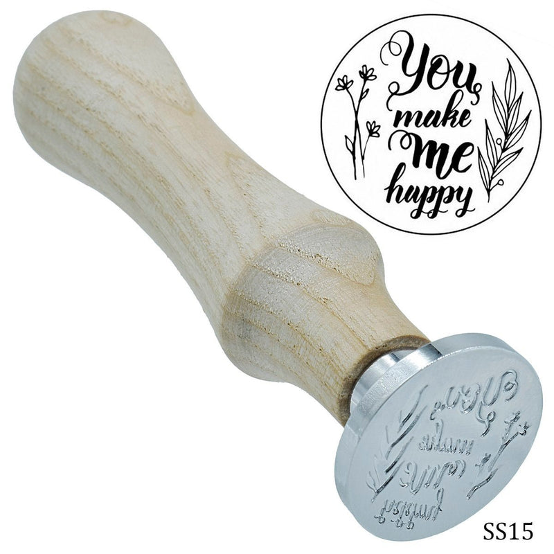 Sealing Stamp You Make Me Happy (SS15) | Reliance Fine Art |Wax Seals