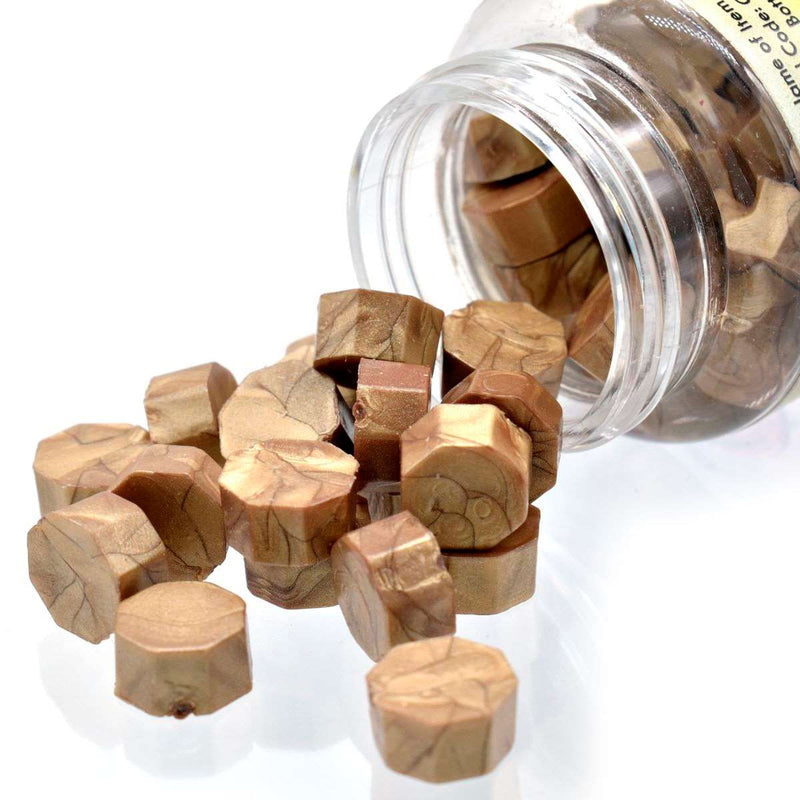 Sealing Wax Beads - Metallic Bronze (CWB204) Pack of 70-75 beads-25gms | Reliance Fine Art |Wax Beads