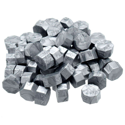 Sealing Wax Beads - Metallic Silver (CWB208) Pack of 70-75 beads-25gms | Reliance Fine Art |Wax Beads