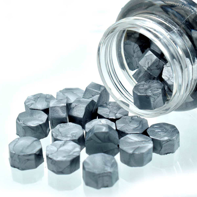 Sealing Wax Beads - Metallic Silver (CWB208) Pack of 70-75 beads-25gms | Reliance Fine Art |Wax Beads
