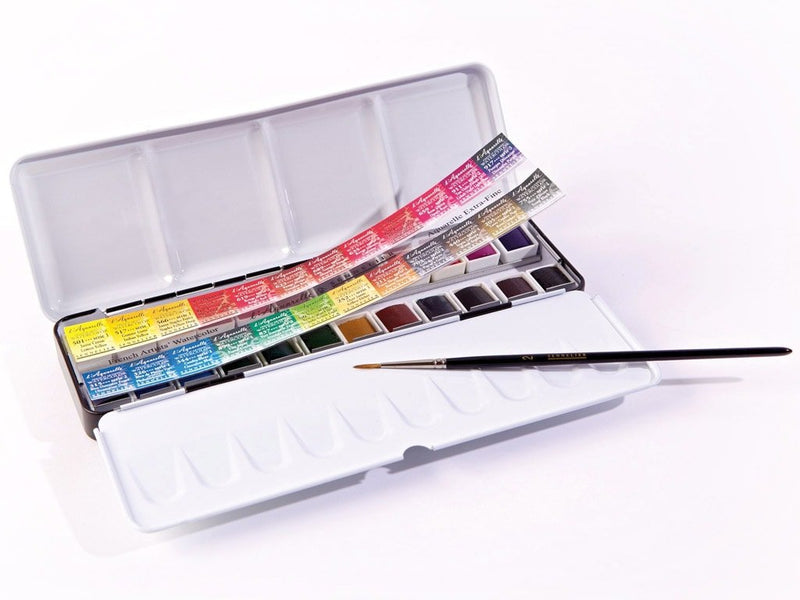 Sennelier Aquarelle Watercolour Pans Of 24 | Reliance Fine Art |Paint SetsWatercolor Paint Sets