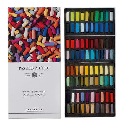 Sennelier Soft Pastel Half Stick Set of 80 Assorted Colours | Reliance Fine Art |Pastels