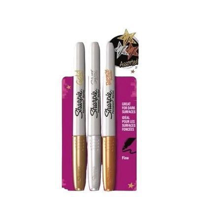 Sharpie Fine Metallic Marker Set of 3 (SAN1823815) | Reliance Fine Art |Illustration Pens & Brush PensMarkers