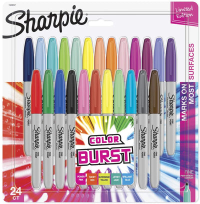 Sharpie Ultra Fine Marker Color Burst Set of 24 (SAN 1949557) | Reliance Fine Art |Illustration Pens & Brush PensMarkers