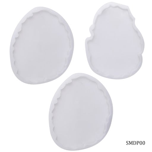 Silicone Mould Agate Plate Design 3 Pcs (SMDP00) | Reliance Fine Art |Moulds & Surfaces for Resin and Fluid ArtResin and Fluid Art