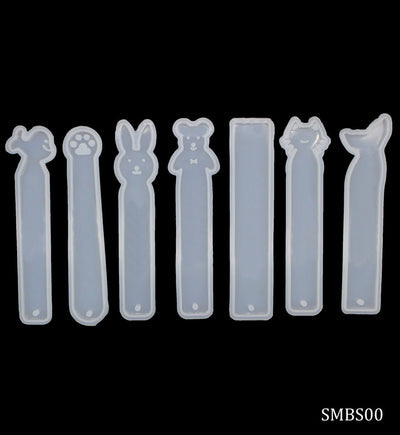 Silicone Mould Bookmarks 7 Design Set of 7 Pcs (SMBS00) | Reliance Fine Art |Moulds & Surfaces for Resin and Fluid ArtResin and Fluid Art