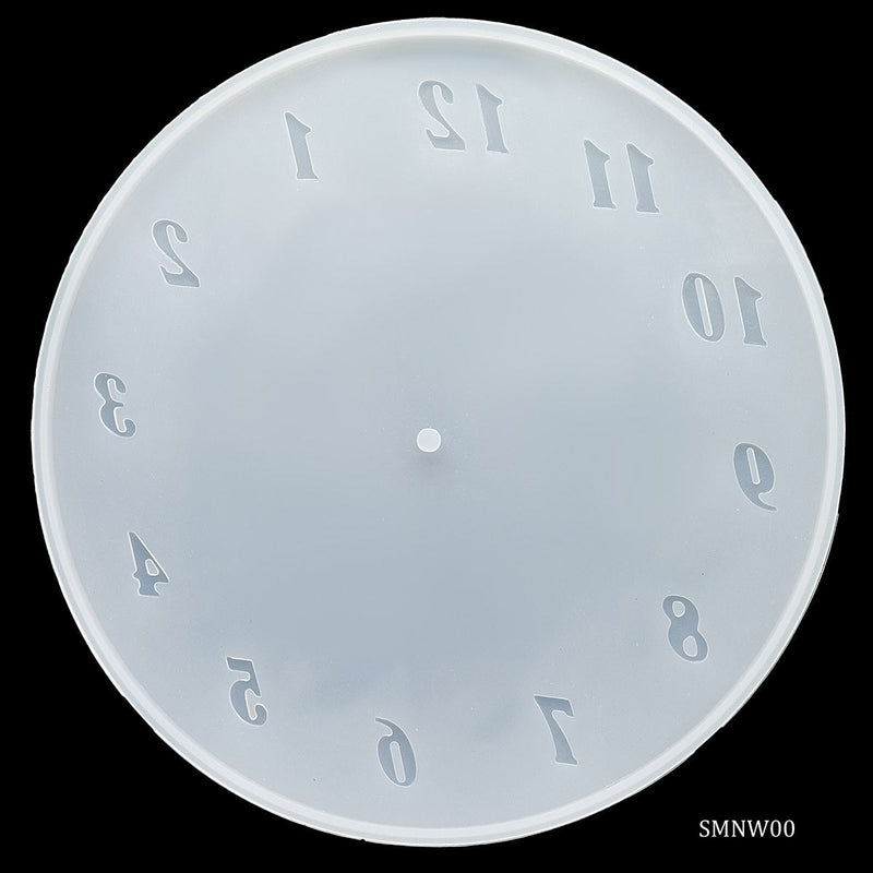 Silicone Mould Numerical Watch 10 inch (SMNW00) | Reliance Fine Art |Moulds & Surfaces for Resin and Fluid ArtResin and Fluid Art