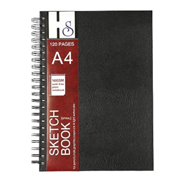 Sketch Book A4 160 GSM 120 Pages (Spiral Bound) | Reliance Fine Art |Art JournalsArt PadsSketch Pads & Papers
