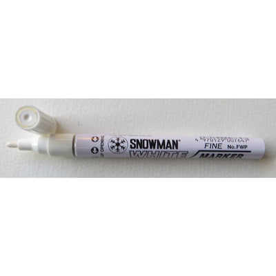 Snowman White Paint Marker Fine Tip (FWP-12) | Reliance Fine Art |MarkersPaint Markers