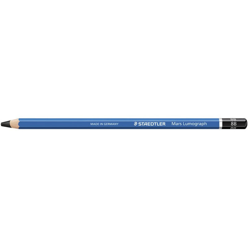 STAEDTLER LUMOGRAPH GRAPHITE PENCIL - 8B | Reliance Fine Art |Individual Charcoal & Graphite Pencils