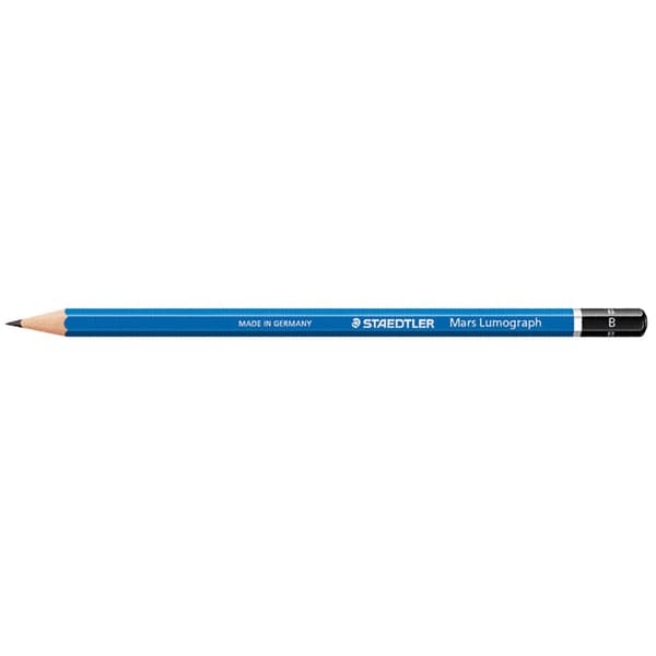 STAEDTLER LUMOGRAPH GRAPHITE PENCIL - B | Reliance Fine Art |Individual Charcoal & Graphite Pencils