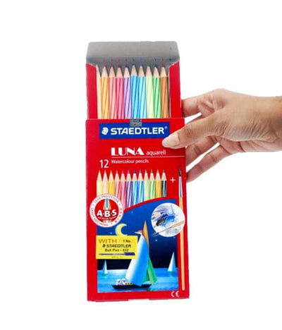 STAEDTLER Luna Classic WaterColour Pencils 12 Shades | Reliance Fine Art |Sketching Pencils Sets