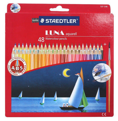 STAEDTLER Luna Classic WaterColour Pencils 48 Shades | Reliance Fine Art |Sketching Pencils Sets