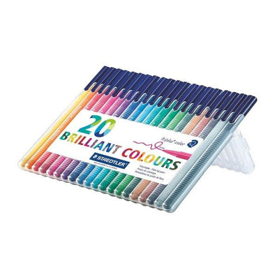 STAEDTLER Triplus Colour Pens Set of 20 (334 SB20) | Reliance Fine Art |Illustration Pens & Brush Pens