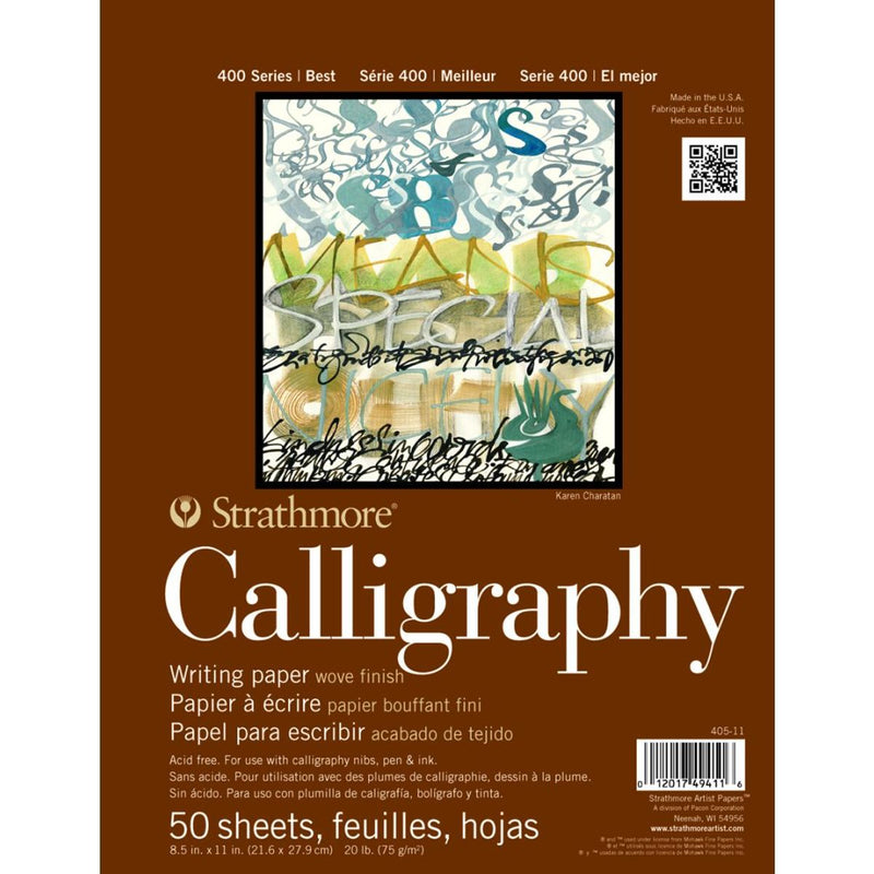 Strathmore 400 Calligraphy Pad A4 8.5x11 Inch (405-11) | Reliance Fine Art |Art PadsCalligraphy & LetteringSketch Pads & Papers