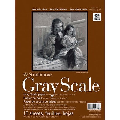 Strathmore 400 Gray Scale Pad 9X12 Inch (4400-9) | Reliance Fine Art |Art PadsSketch Pads & Papers